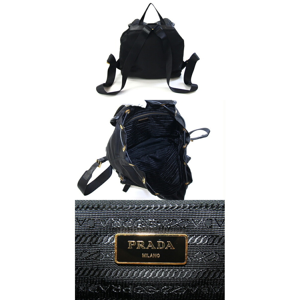 Prada Triangle Black Backpack - image 1